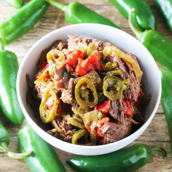 Slow Cooker Jalapeno Beef