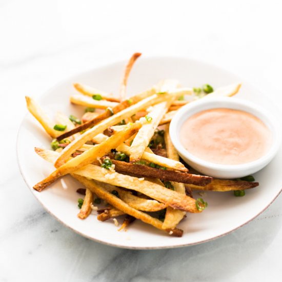 Garlic & Scallion Baked Fries