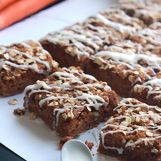 Vegan Carrot Cake Bars