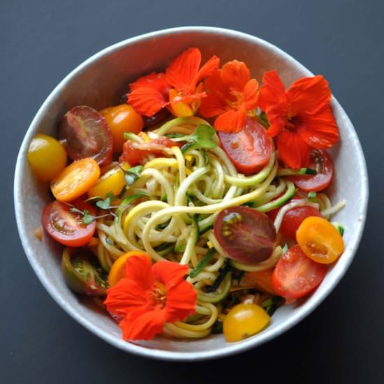 Zucchini Noodles with Tomato Sauce