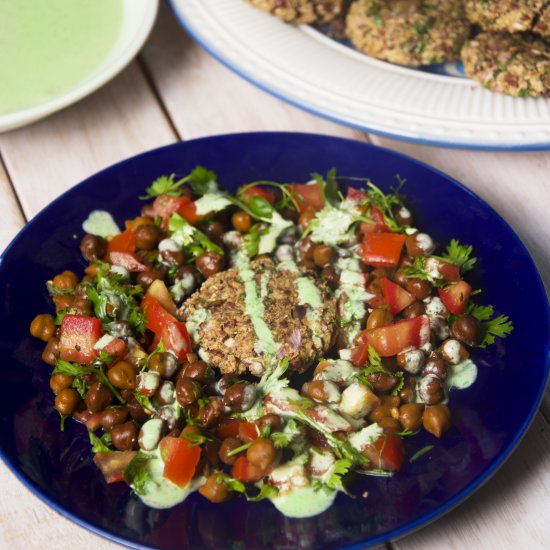 Quinoa Tikkis and Coriander Chutney