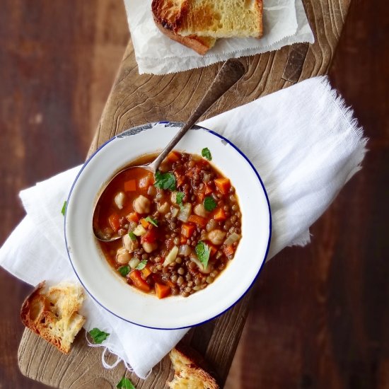 Rustic Italian Lentil Soup