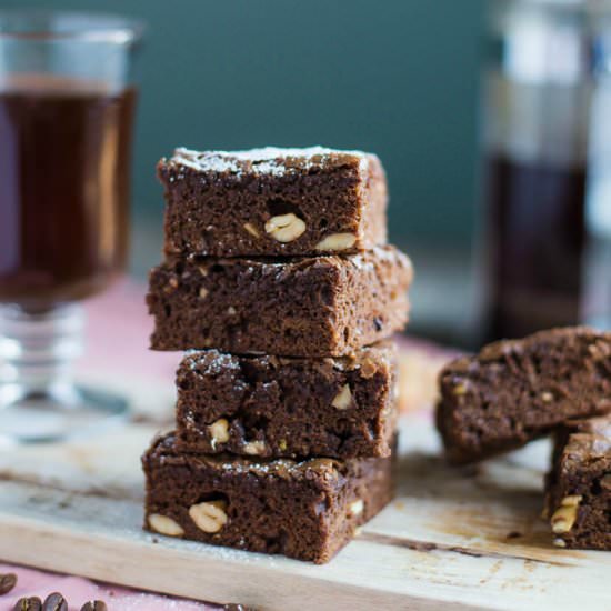 Mocha Cashew Brownies