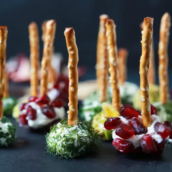 Assorted Holiday Goat Cheese Balls