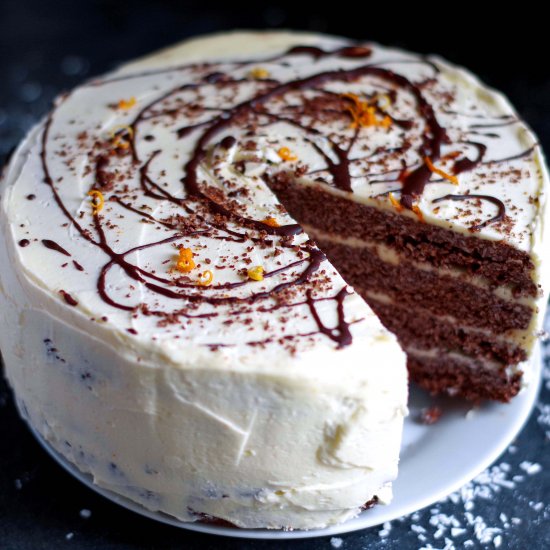 Coconut and Cocoa “Bounty” Cake