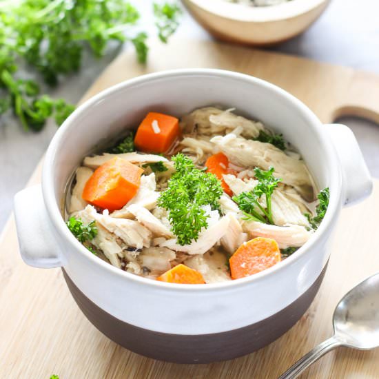 Easy Slow Cooker Chicken Soup