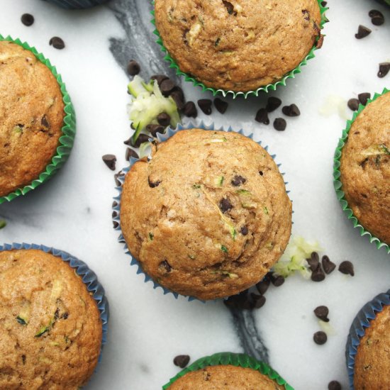 Chocolate Chip Zucchini Muffins