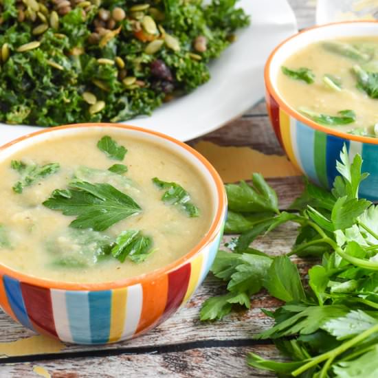 White Bean and Root Veggie Soup