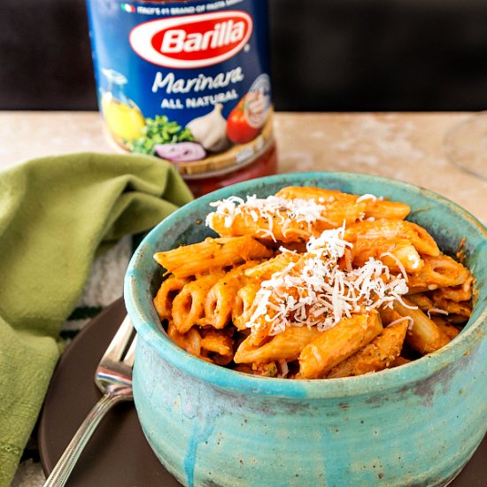 Easy Creamy Marinara Sauce w/ Penne