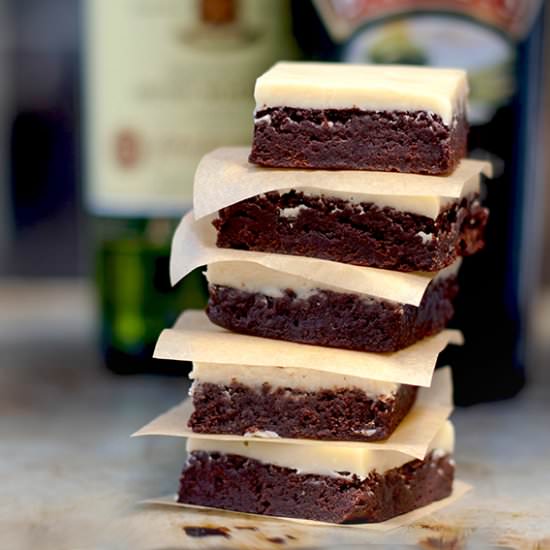 Boozy Irish Brownies