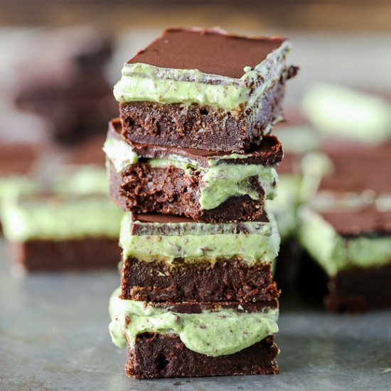 Mint Chocolate Chip Brownies