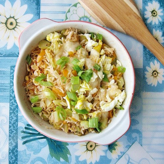 Kimchi Fried Rice w/ Cheese