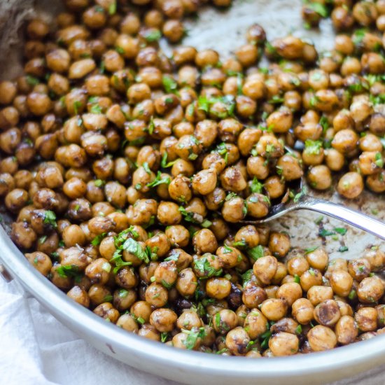 balsamic and herb toasted garbanzos