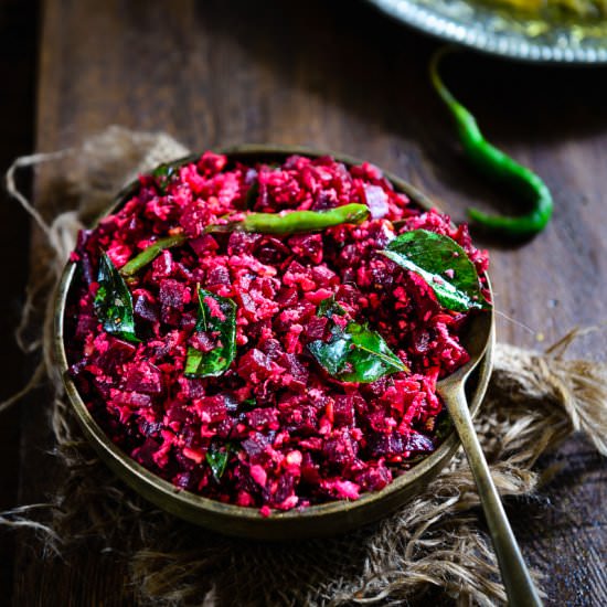 Beetroot with Fresh Coconut