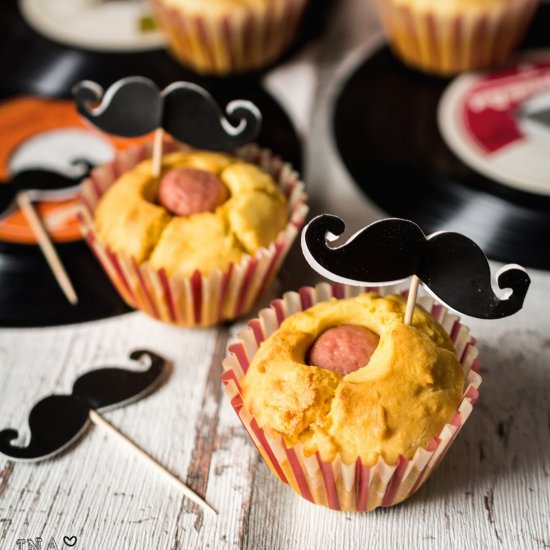 Corndog muffins with wieners