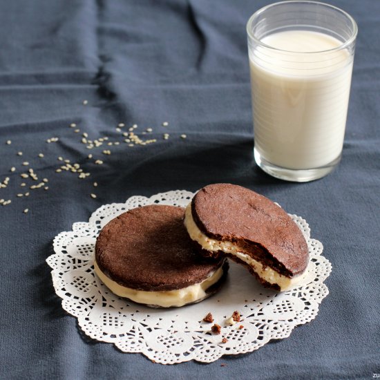 Tahini Oreo Ice Cream Sandwiches