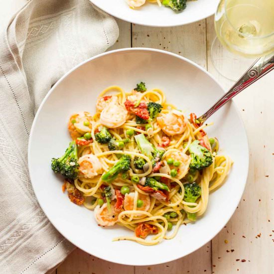 Lighter Pasta Primavera