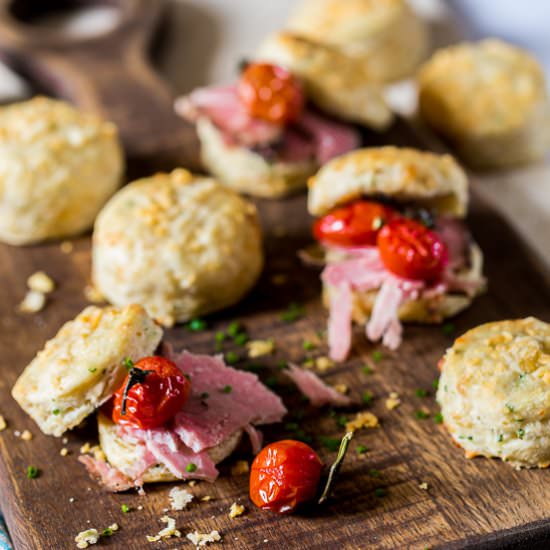 DOUBLE CHEESE AND CHIVE SCONES