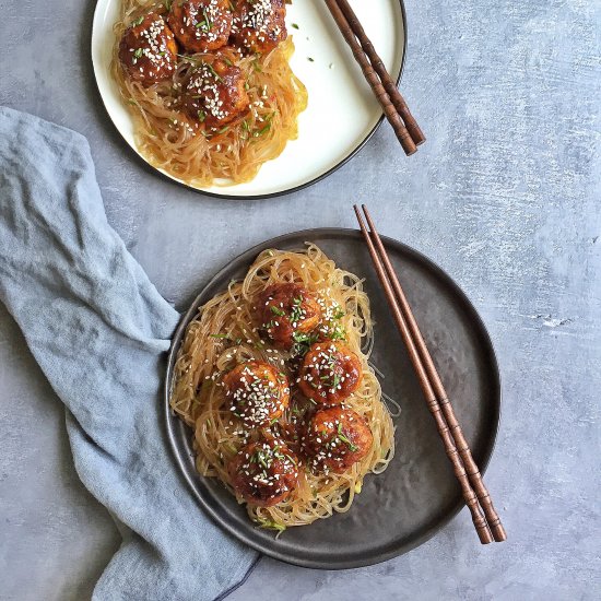 Korean-Style Pork Meatballs