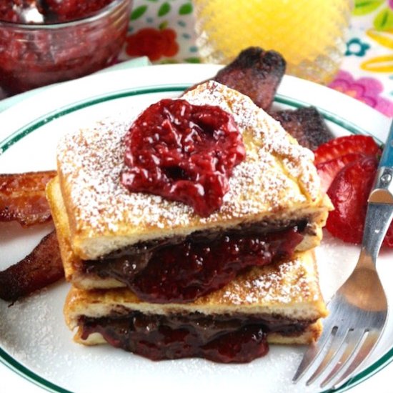 Strawberry Stuffed French Toast