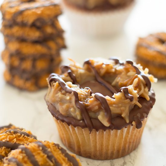 Samoa Cupcakes