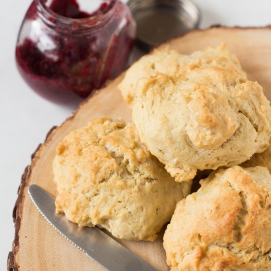 Easy Vegan Drop Biscuits