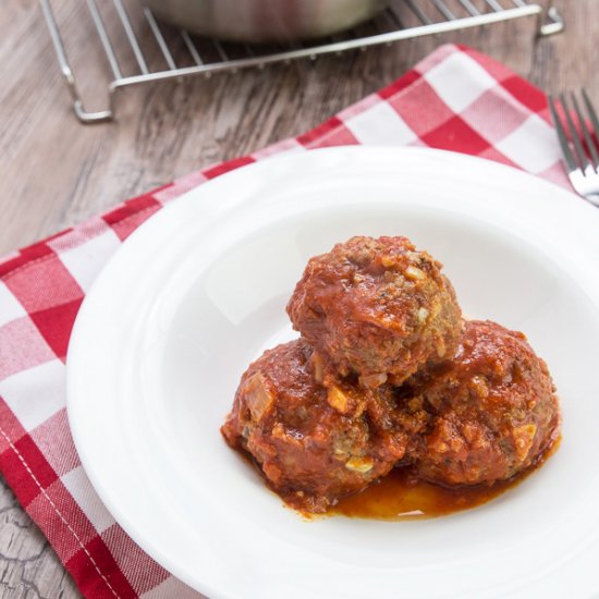 Baked Parmesan Bacon Meatballs