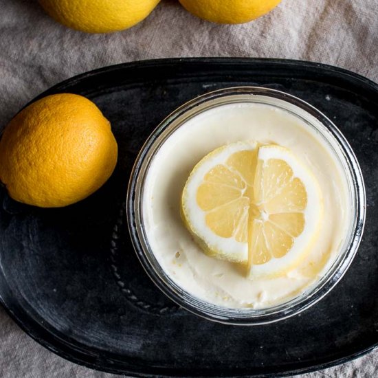 Three Ingredient Lemon Ice Cream