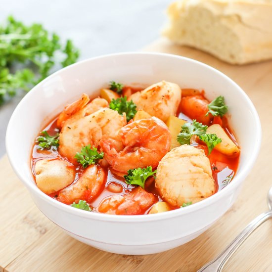 Slow Cooker Seafood Stew