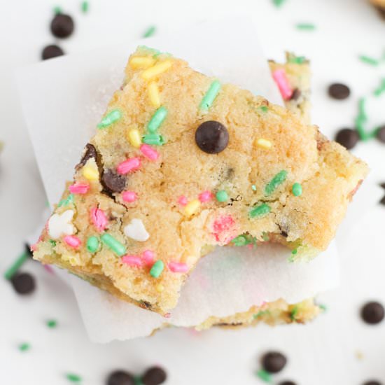 Cake Batter Blondies