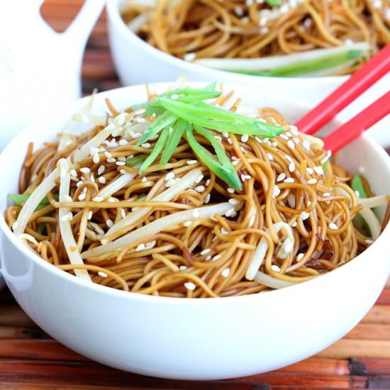 Soy Sauce Pan Fried Noodles