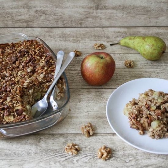 Triple Spice Baked Apple Oatmeal