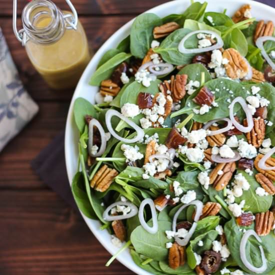 Spinach Salad&Red Wine Vinaigrette