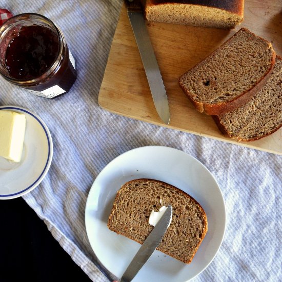 Soft Whole Wheat Bread