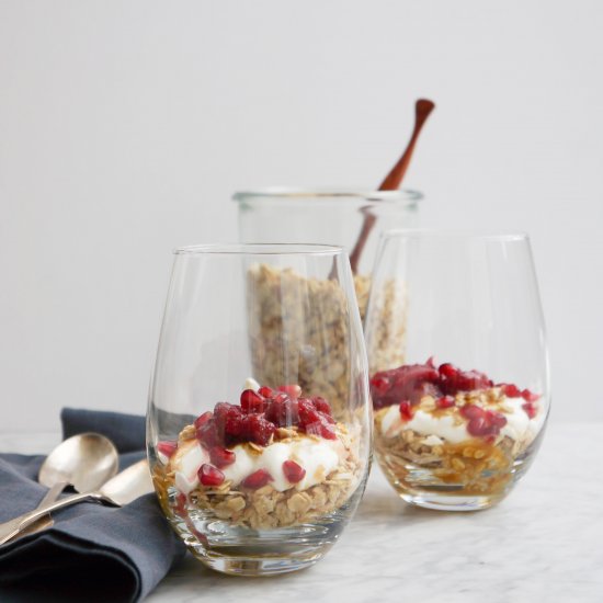 Maple Tahini Granola + Chutney