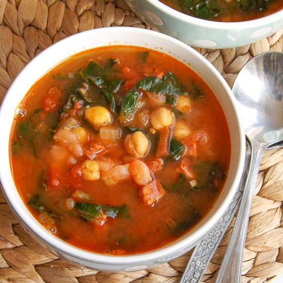 Spanish Chorizo and Chickpea Soup