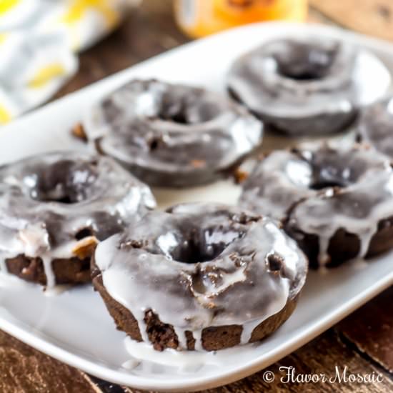 Chocolate Mocha Baked Donuts