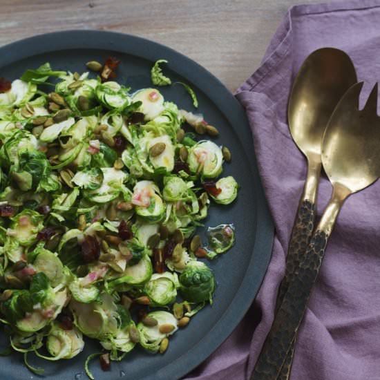 Shaved Brussels Slaw