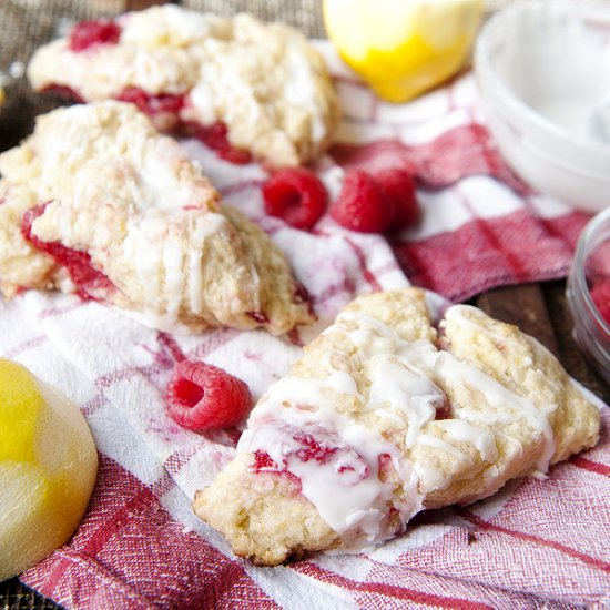 Raspberry Lemonade Scones