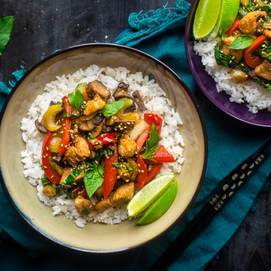 Paleo Coriander Chicken Stir Fry