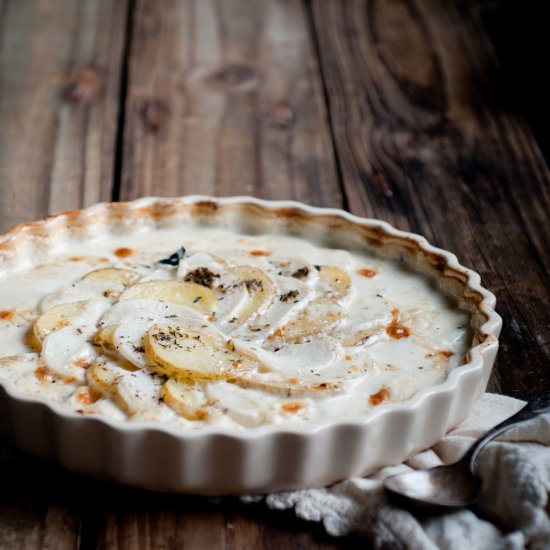 Potato and Turnip Gratin