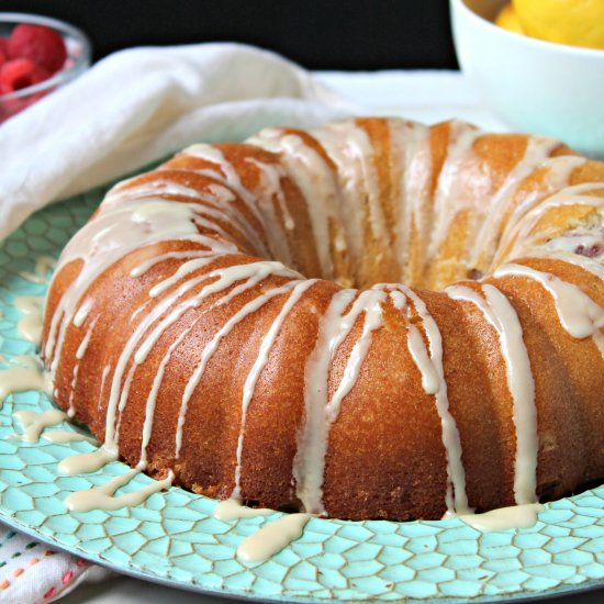 Lemon Raspberry Bundt Cake