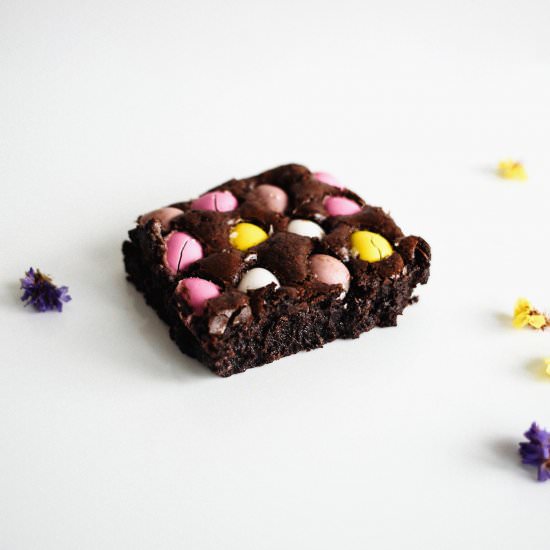 Speckled Egg and Lavender Brownies