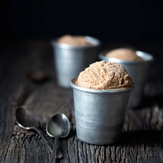 Malted Chocolate Bourbon Ice Cream