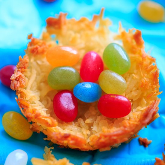 Coconut Macaroon Nests