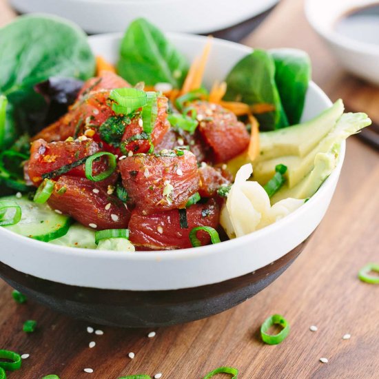 Ahi Tuna Poke Bowls