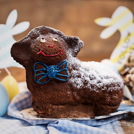 Chocolate easter lamb