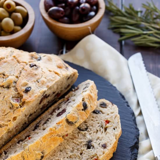 Rosemary Olive Beer Bread