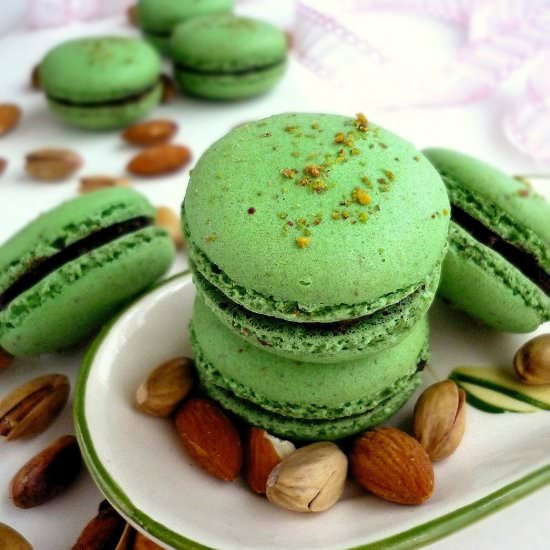 Pistachio Macarons