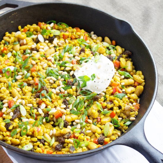 Raisin & Pine Nut Barley Salad